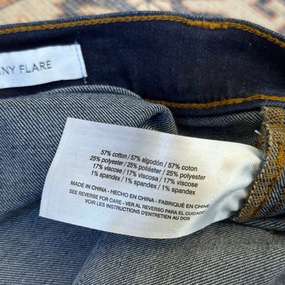 Sam Edelman Skinny Flare-Leg Patch Pockets Pants Dark Wash Denim Jeans Size 30 - Picture 5 of 10